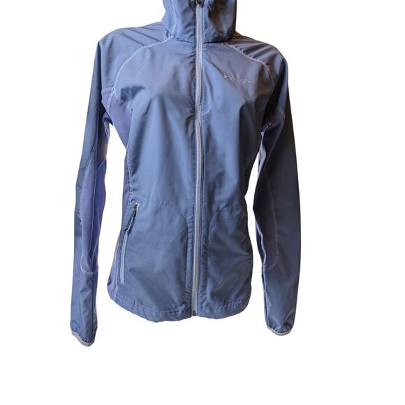 Columbia Jacket Women Medium Softshell Omni Shield Zip Hiking Running Activewear - Picture 13 of 13